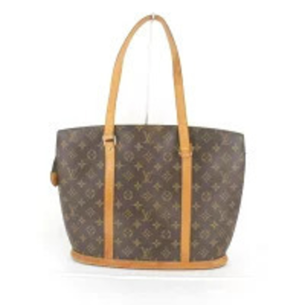 Louis Vuitton Canvas Babylon Tote Monogram Bag Brown